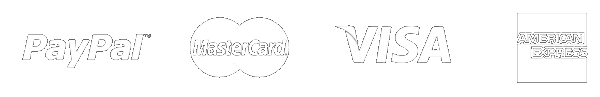 Paypal, Mastercard, Visa, American Express